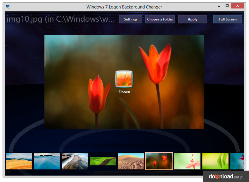 Windows 7 Logon Background Changer Zmiana Wyglądu Windows